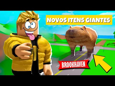 NOVOS ITENS SECRETOS GIGANTES PRA USAR NO BROOKHAVEN RP atualizado e FUNCIONANDO