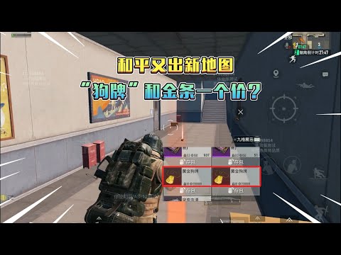 蓝一：和平又出新地图，一个“狗牌”就价值20万！！