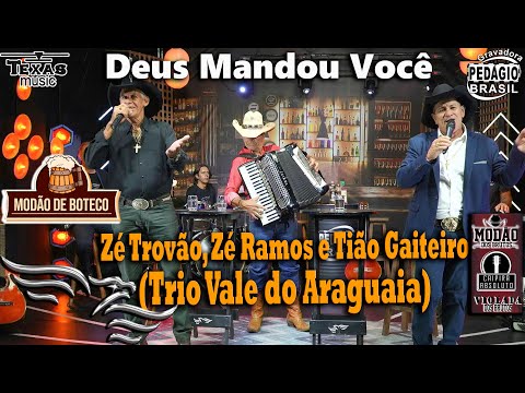 Deus Mandou Você - TRIO VALE DO ARAGUAIA (Modão de Buteco - Zé Trovão, Zé Ramos e Tião Gaiteiro)