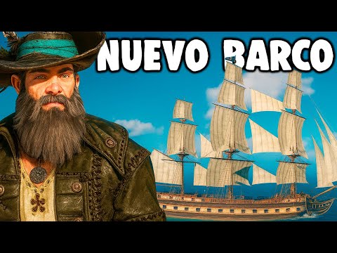 CONSEGUÍ el BARCO MÁS GRANDE de este NUEVO JUEGO de PIRATAS y SUPERVIVENCIA  | Crosswind | SajonArco
