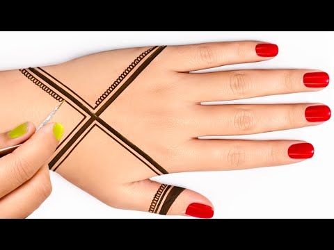 Simple Full Hand Mehndi design | Easy Stylish Back hand mehandi design | Ramzan Eid Special Mehndi |