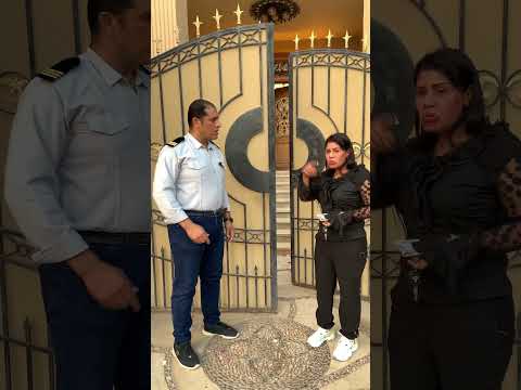 طلبت من فرد الامن يجبلها سجاير شوفو حصل ايه #غضنفر_الصعيد