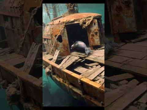 Sunken Ship Adventure — What Did the Seal Find?! 🧭🚢 #Shorts