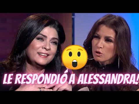 Victoria Ruffo reacciona al rumor que Alessandra Rosaldo no quiere que Eugenio Derbez hable de ella