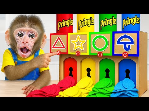 KIKI Monkey Wins SQUID GAME and Play Colorful Potato Vending Machine with Ducks | KUDO ANIMAL KIKI