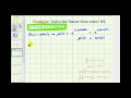 Differential Equations Concepts Review