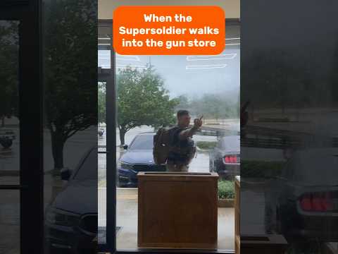 When the Supersoldier walks into the gun store