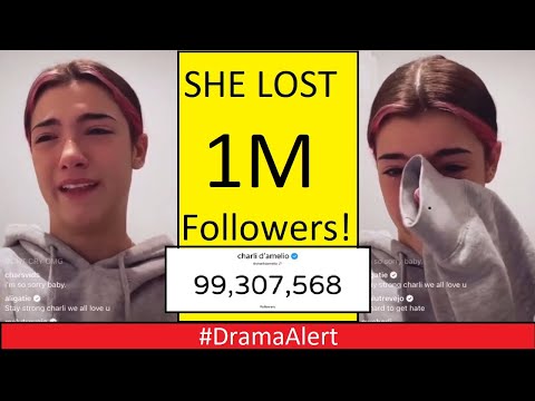 Charli D'amelio CRYING after Losing 1 Million Followers! #DramaAlert Logan Paul vs Austin Mcbroom!