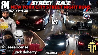 STREET RACING G80 M3 VS AMG C43 & M340 M8 VS M5 & MORE NOT LICENSE SQUEEZE TEAM! & JACK DOHERTY