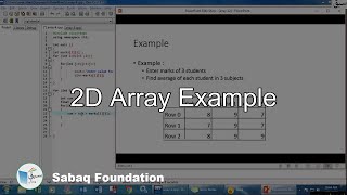 2D array example