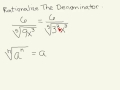 Rationalizing Denominators and Roots