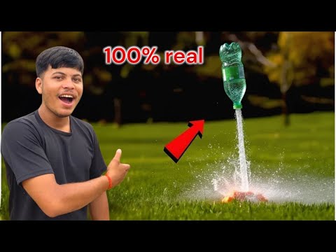 Flying The Bottle Rocket 😱💨 #CrazyIndian.