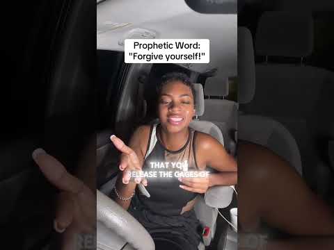 "Forgive yourself!" #propheticword #message #healing 