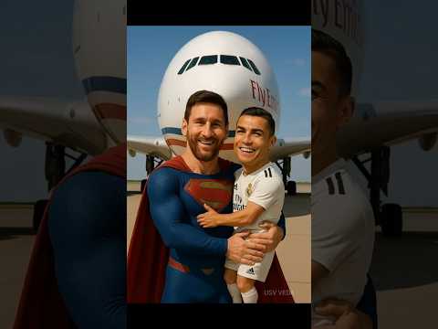 SUPERMAN MESSI Saves MINI CRISTIANO #ronaldo #football #cr7 #messi #neymar #mbappe #shorts
