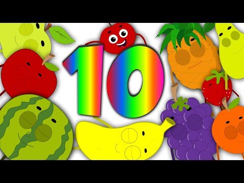 Fruits Ten In The Bed | Fruits Song | Learn Fruits | Nursery Rhymes Song For Kids And Children