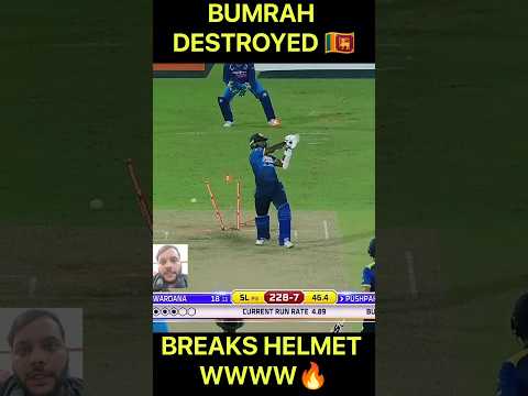 Unbelievable Bumrah On WKT 🥵#cricket #msdhoni #yuvrajsingh #indiavssrilanka #hardikpandya