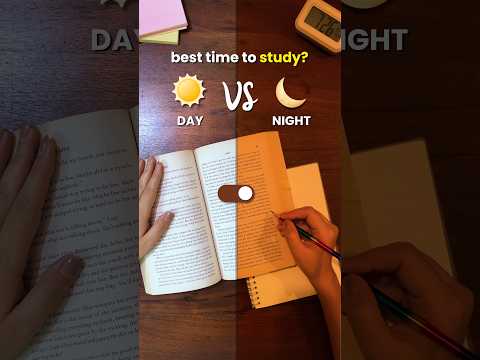 Best Time to Study ๐ Morning vs Night ๐๐ Boost Your Marks in Exams! ๐ #studytips #motivation #exam