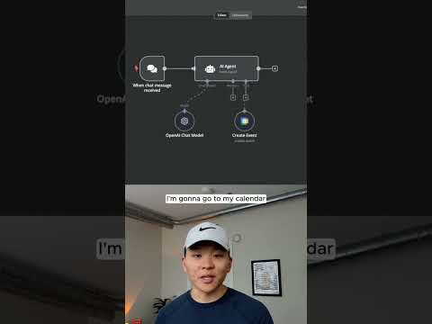 How to Build a Calendar Agent in 1 Minute Using n8n  #n8n #artificialintelligence #agentgpt