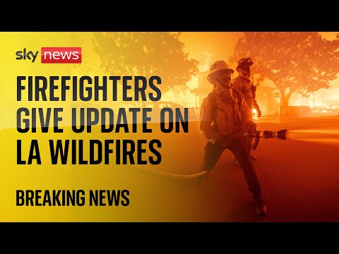 Live: California firefighters deliver news conference as wildfires hit Los Angeles