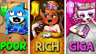 Poor vs Rich vs Giga Rich in The Hospital by Italian Brainrot Girls | Brainrot & Sprunki Animation