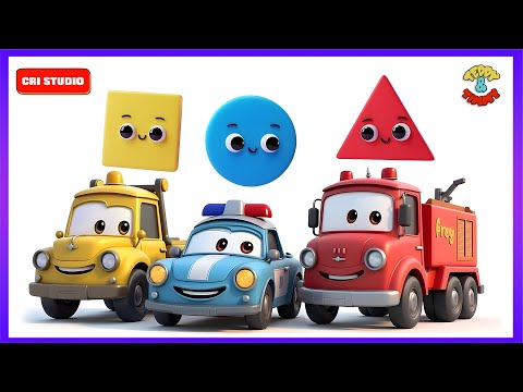 Shapes for Kids | Colors | Green | Red | Vehicles | Truck | Preschool | Kindergarten | Baby Videos