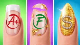 Hacks de Sobrevivência para o Volta às Aulas: Desafio de Estudantes de Arte Ouro vs Comum!