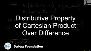 Distributive Property of Cartesian Product Over Difference