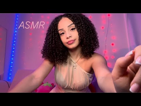 ASMR | Mouth Sounds w/ Visuals, Peripheral Hand Movements/ Hand Sounds + Pleather tapping (Lofi)✨