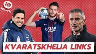Arsenal latest news: Kvaratskhelia links | Replacing Eze | Havertz fitness | Hein returns