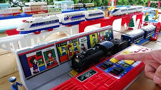 Plarail Shinkansen & D51 Steam Locomotive ☆ Sound Play Station Station Course