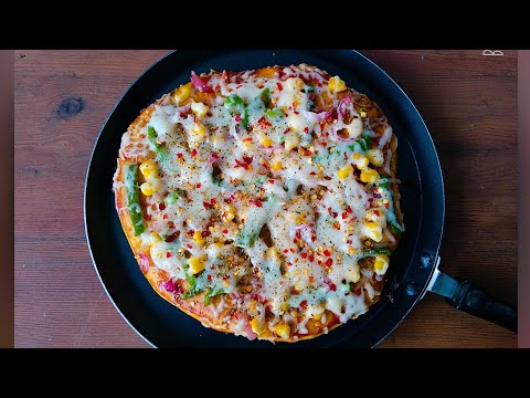 Dominos Pizza Recipe On Pan | Tawa pizza Recipe | Dominos like pizza | no Oven | @kabirdesigns3931