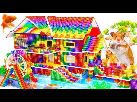 Build Mountain Villa Has Colorful Roofs And Underground Pool For Wild Animals From Magnetic Balls