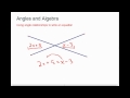 Angle Relationships and Algebraic Equations