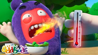 🌶️HOT HOT HOT🌶️Hot Ones Extreme!  | BEST Oddbods Marathon! | 2025 Funny Cartoons for Kids