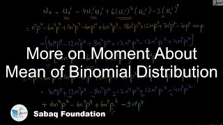 More on Moment About Mean of Binomial Distribution