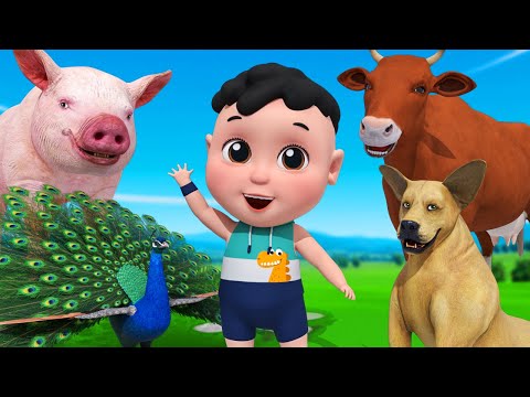 Cháu Lên Ba - Nhạc Thiếu Nhi Remix Vui Nhộn Cho Bé - Hoạt Hình Động Vật Nông Trại