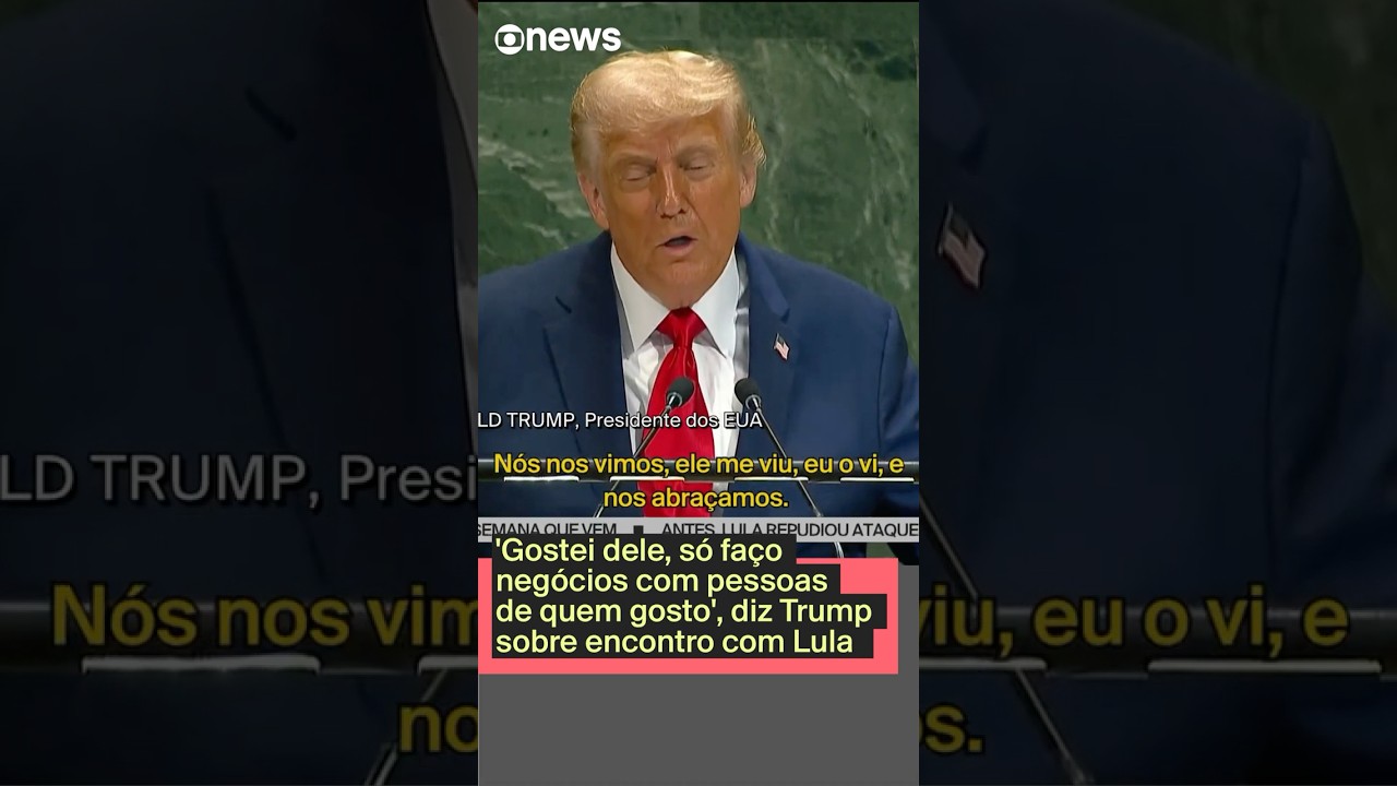 Gostei dele só faço negócios com pessoas de quem gosto diz Trump sobre encontro com Lula