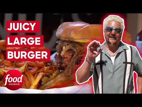 Guy Fieri Tries Burgers In Oklahoma And Roti In Seattle! | Diners, Drive-ins & Dives