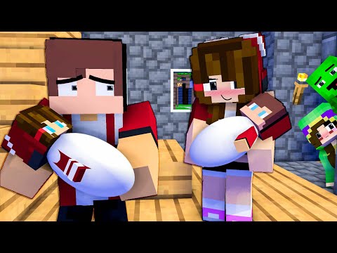 Maizen is PREGNANT With TWINS Kids JJ and Mikey - In Minecraft Sad Animation