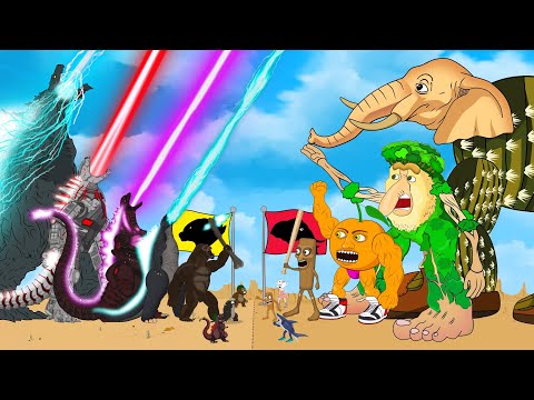 TEAM GODZILLA & KONG vs BRAINROT ITALIAN BRAINROT: Story of Transformation - FUNNY CARTOON