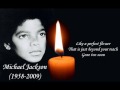 In Memory of Michael Jackson - Gone Too Soon (with Lyrics)