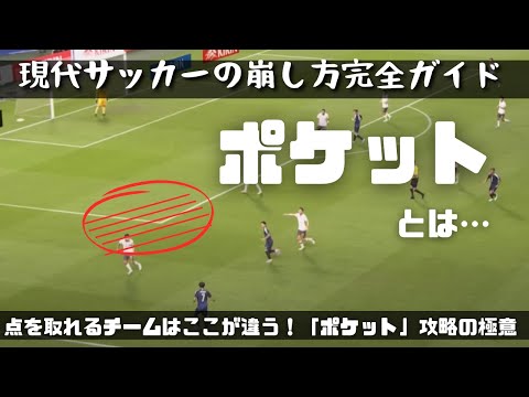 ポケットって何？？現代サッカーの崩しの定石！「ポケット」を攻略せよ