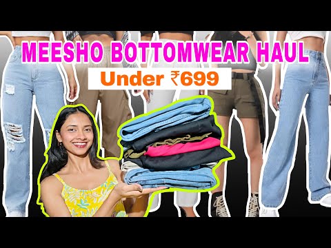 MEESHO Bottomwear Haul♥️ Under ₹699 only😱 Must Have Pants/Jeans ✨ #classywings #meeshojeans