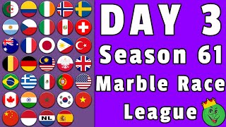 Marble Race League Season 61 Day 3 Marble Race / Marble Race King