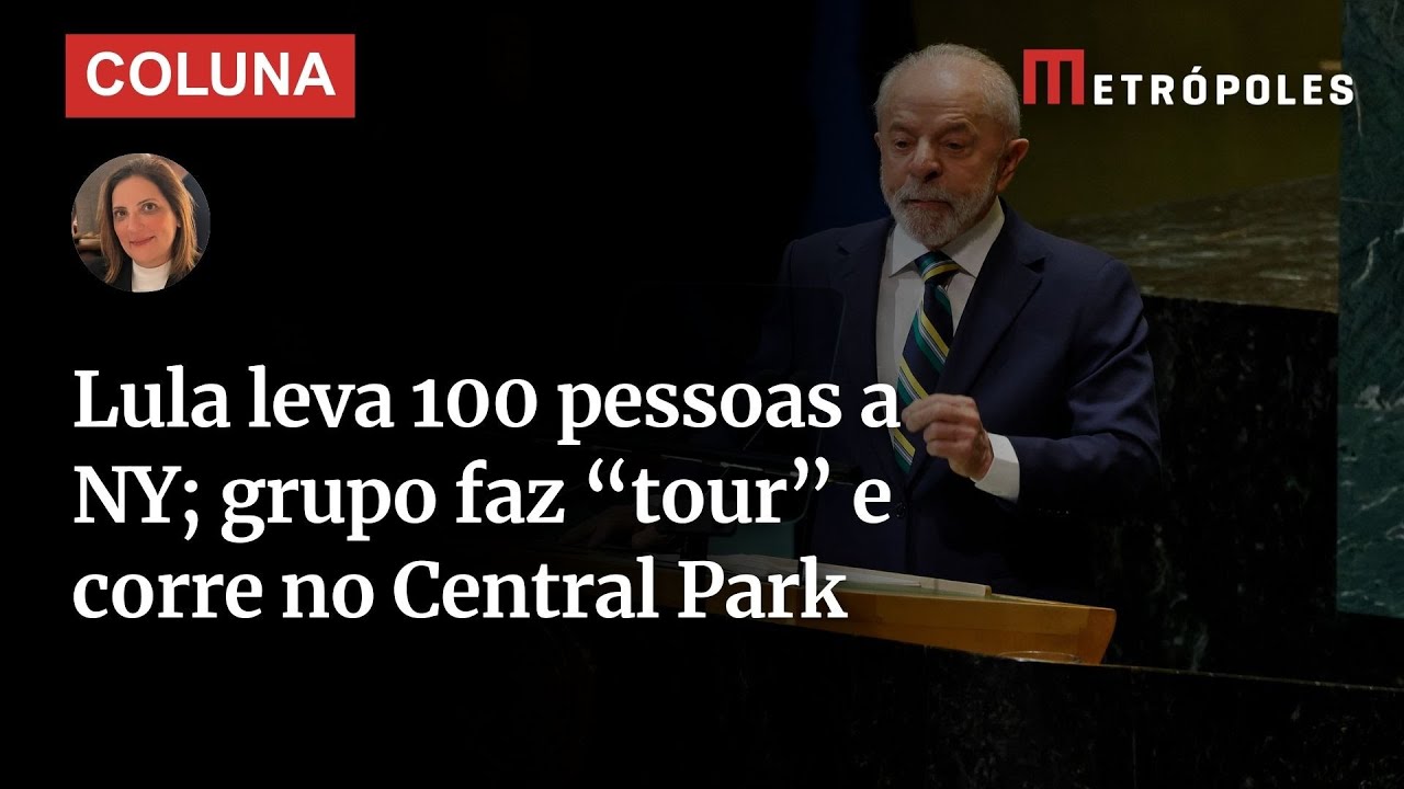 Lula leva 100 pessoas a NY; grupo faz “tour” e corre no Central Park