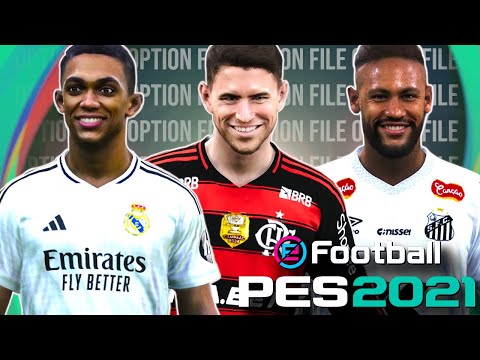 ✅PES 2021 ATUALIZADO PARA 2025! OPTION FILE DE JUNHO PARA PS4, PS5 e PC