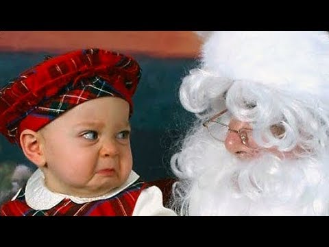 FUNNY BABIES will make you FAIL THIS TRY NOT TO LAUGH challenge - BABIES Meeting Santa  Claus