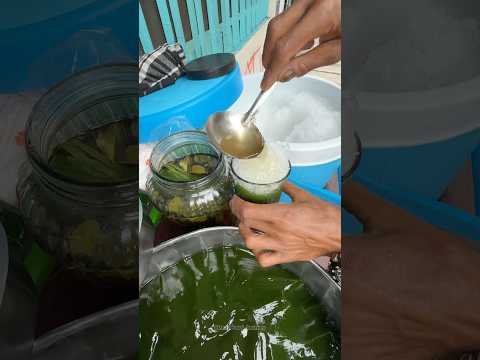 Real Natural Grass Jelly Drink in Indonesia