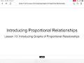 Proportional Relationships and Graphing