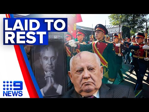 Former Soviet leader buried in Moscow funeral snubbed by Vladimir Putin | 9 News Australia
